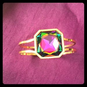 Swarovski Rainbow Vitrail Med. Gold-Tone Bracelet